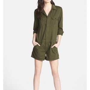 Joes army green romper XS never worn